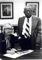 Ellsworth Turner donating phot